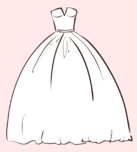 perfektes Brautkleid Prinzessin
